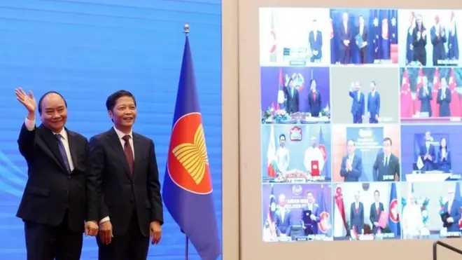 خمس عشرة دولة تدشن كتلة تجارية هي الأكبر من نوعها، مغطيّة نحو ثلث الاقتصاد العالمي