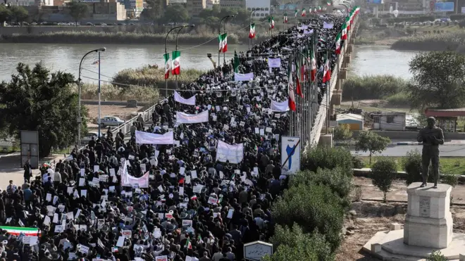 مظاهرات مؤيدة للحكومة في طهران