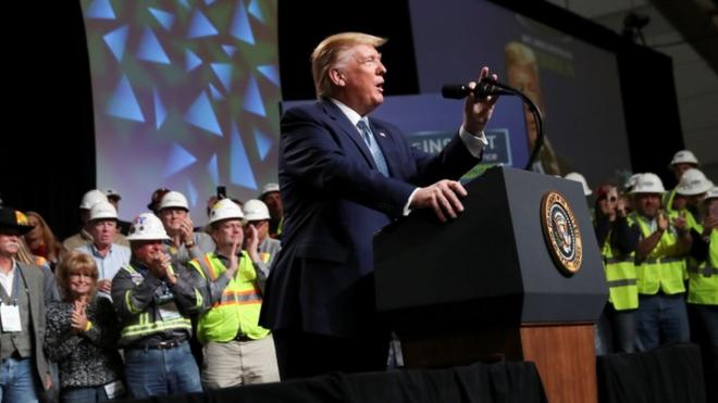 Trump, speaking here at a conference in Pittsburgh, has vowed to deregulate the oil and gas industry