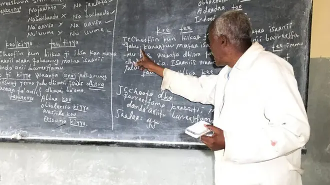 Barsiisaa daree keessatti barsiisaa jiru