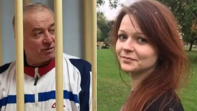 นายสกริปาล วัย 66 ปี และนางสาวยูเลีย ลูกสาววัย 33 ปี ถูกพบหมดสติอยู่บนม้านั่งในย่านใจกลางเมืองซอลส์บรี