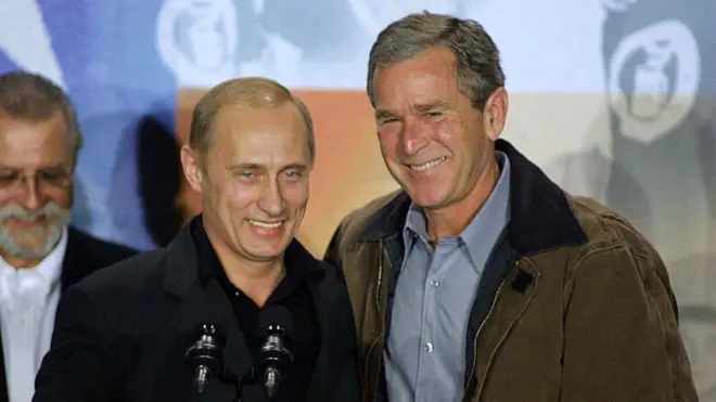 بوش و پوتین در تگزاس