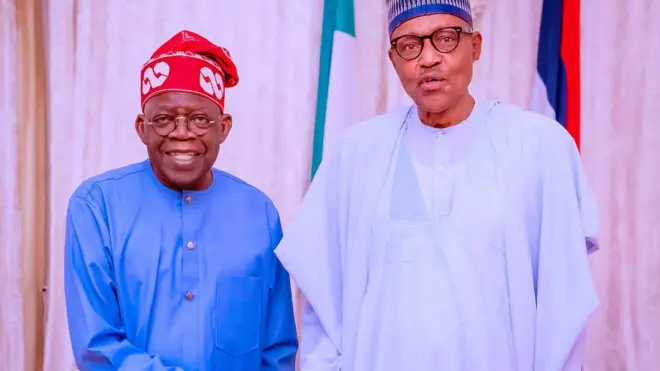 Aworan Buhari ati Tinubu