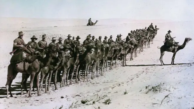  صورة لجنود أستراليين في مصر عام 1918