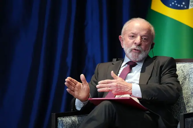 O presidente Luiz Inácio Lula da Silva