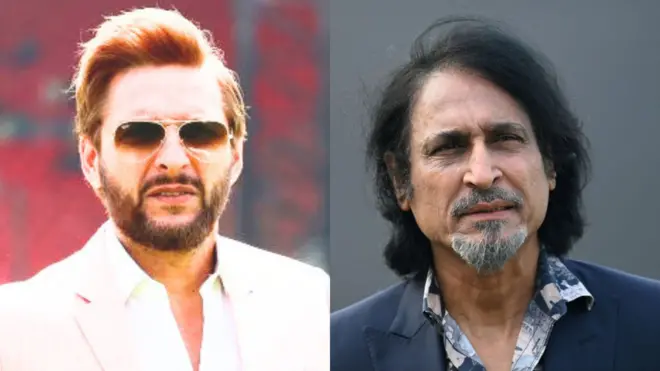 शाहिद अफ़रीदी और रमीज़ रज़ा