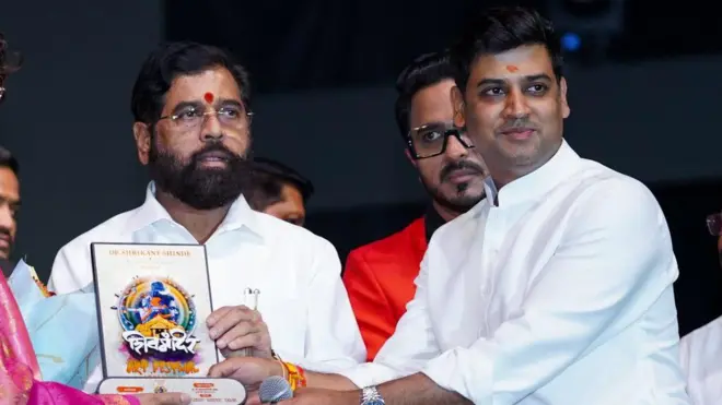 एकनाथ शिंदे आणि श्रीकांत शिंदे