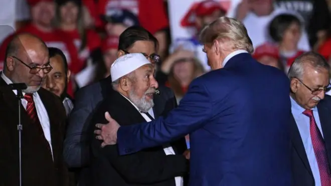 ట్రంప్, ముస్లిం నాయకులు 