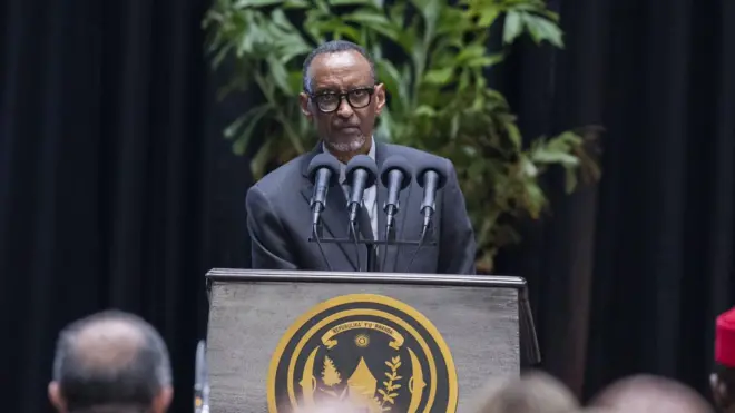 Perezida Paul Kagame ageza ijambo ku bahagarariye ibihugu n'imiryango mpuzamahanga mu Rwanda