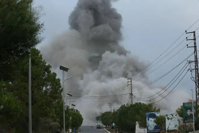 حمله هوایی روز گذشته اسرائیل به روستایی در جنوب لبنان 