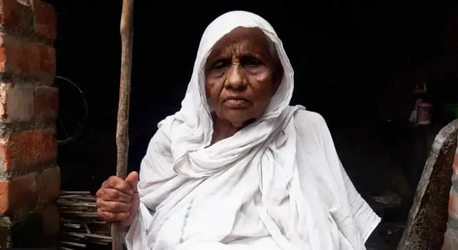 बंगाल के अकाल में जीवित बची एक महिला