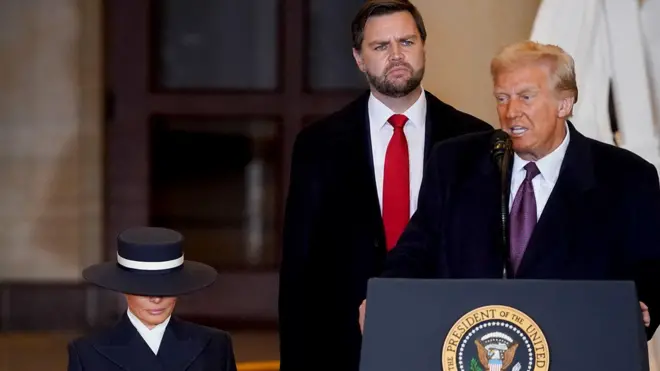 Мелания Трамп, Джей Ди Вэнс, Дональд Трамп