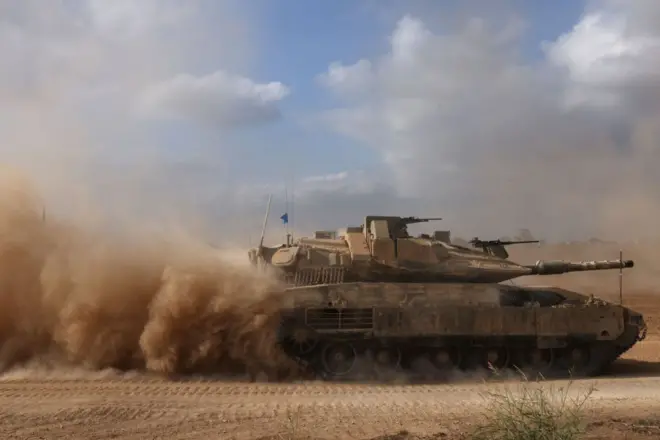 Израильский танк в Газе