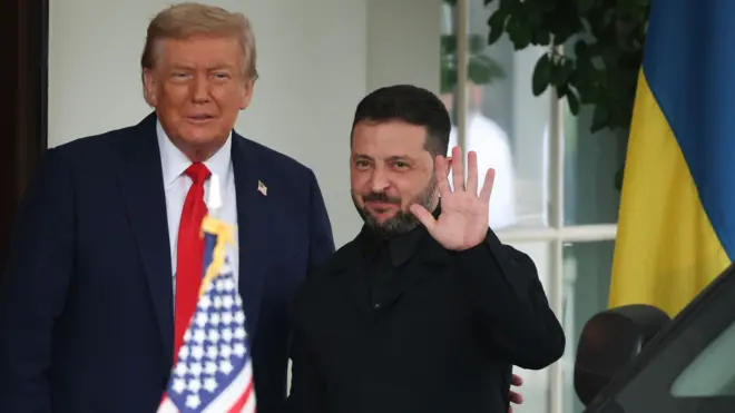 Дональд Трамп и Владимир Зеленский в Белом доме (архивное фото)