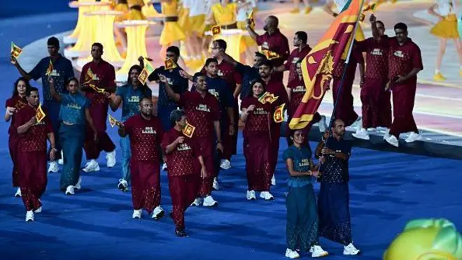 ආසියානු ක්‍රීඩා උළෙල සඳහා ශ්‍රී ලංකාව නියෝජනය කරමින් ක්‍රීඩක ක්‍රීඩිකාවන් 97 දෙනෙකු ඇතුළු 153 දෙනෙකු ගෙන් යුත් කණ්ඩායමක් සහභාගී වේ.