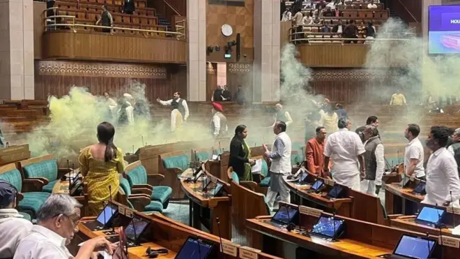 Security breach at India Parliament - 13 Dec 2023