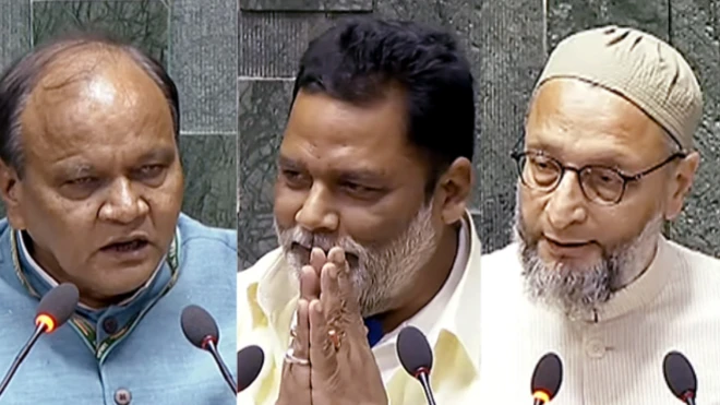 छत्रपाल सिंह गंगवार, पप्पू यादव और असदुद्दीन ओवैसी