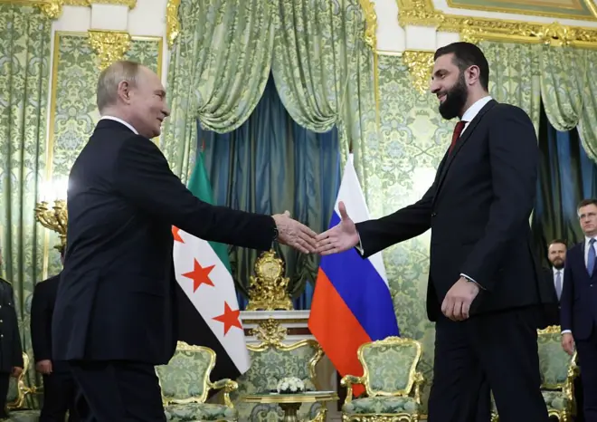 من ساحات القتال إلى أروقة الكرملين، لقاء الشرع وبوتين يثير الجدل