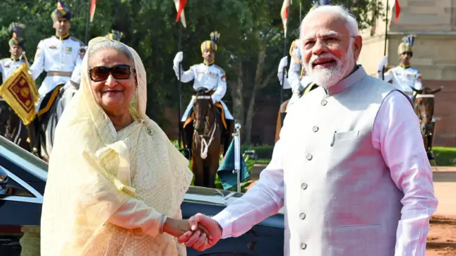 नरेंद्र मोदी और शेख हसीना