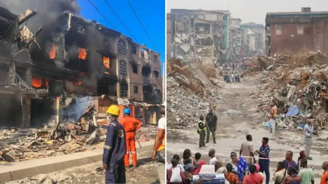 Fire destroy goods worth billions of naira for popular Lagos market