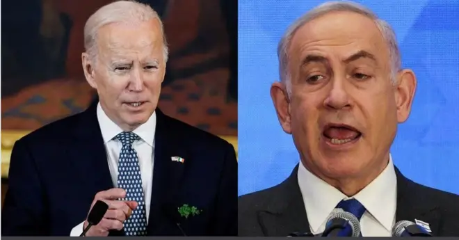 জো বাইডেন ও বেনিয়ামিন নেতানিয়াহু