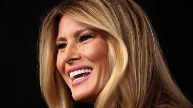 Мелания Трамп во время премьеры