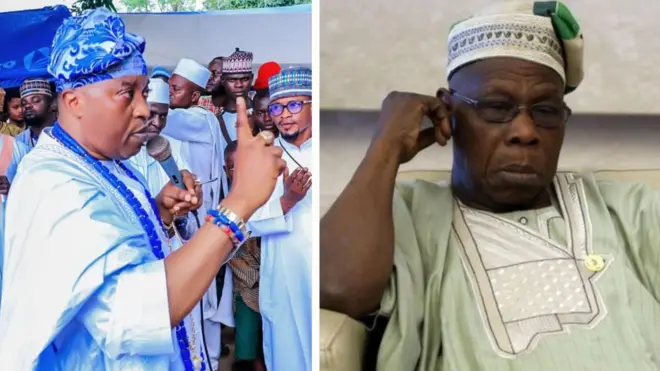 Aworan Oluwo ati Olusegun Onasanjo