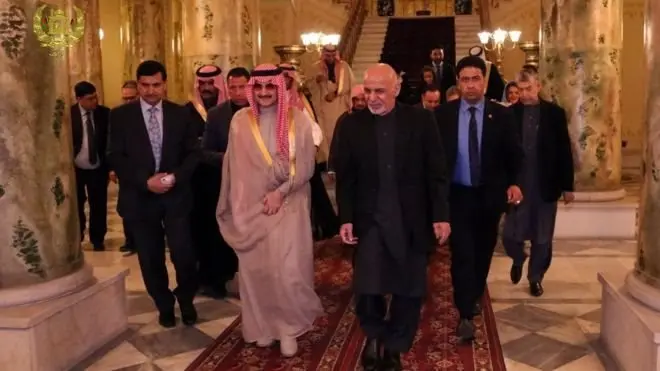 اشرف غنی و بن طلال