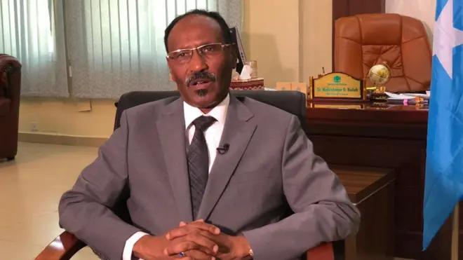 Wasiirka maaliyadda Cabdiraxmaan Ducaale Beyle