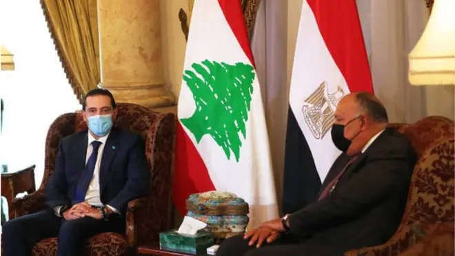 سعد الحريري التقى بوزير الخارجية المصري سامح شكري