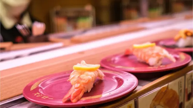 Some eateries in Japan have stopped operating sushi conveyor belts