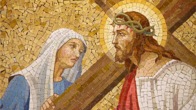 Détail de la Passion de Jésus-Christ à l'église du Sacré-Cœur