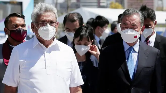 श्रीलङ्काका राष्ट्रपति र चीनका विदेशमन्त्री