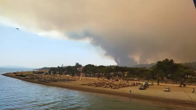 Najkritičnija situacija na ostrvu Evija je u letovalištu Pefki