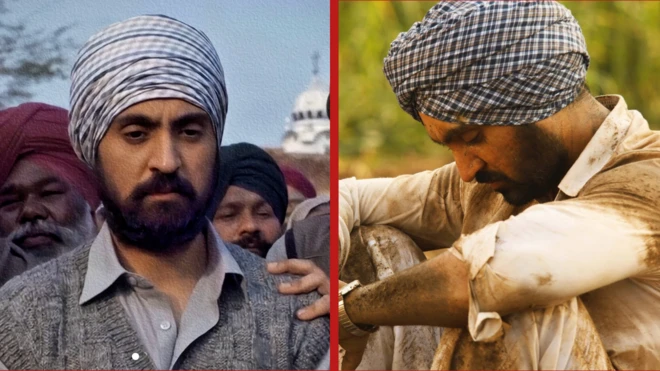 ਸਤਲੁਜ ਵਿੱਚ ਦਿਲਜੀਤ ਦੋਸਾਂਝ ਨੇ ਜਸਵੰਤ ਸਿੰਘ ਖਾਲੜਾ ਦੀ ਭੂਮਿਕਾ ਨਿਭਾਈ ਹੈ, ਜਦਕਿ ਪੰਜਾਬ 1984 ਵਿੱਚ ਉਨ੍ਹਾਂ ਨੇ ਸ਼ਿਵਜੀਤ ਸਿੰਘ ਨਾਮ ਦੇ ਕਾਲਪਨਿਕ ਕਿਰਦਾਰ ਦਾ ਰੋਲ ਨਿਭਾਇਆ ਸੀ