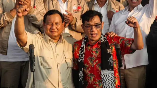 Prabowo Subianto dan Budiman Sudjatmiko