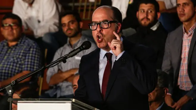 Julio Borges, diputado opositor y presidente de la Asamblea Nacional de Venezuela.