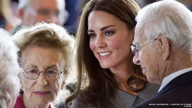 Jean e George Spear encontaram a Kate Middleton, a duquesacorinthians e ceara palpiteCambridge,corinthians e ceara palpite2011 quando ela Ottawa, no Canadá. Crédito: Wayne Cuddington/Cortesia Ottawa Citizen