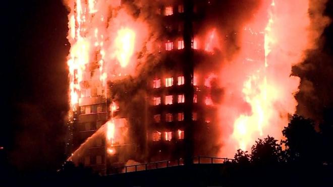 A huge fire has broken out at a block of flats at Lancaster West Estate, in the Latimer Road area of west London, police and firefighters have said.