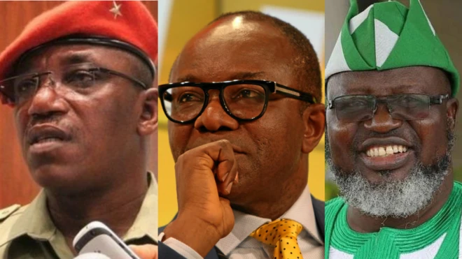 Solomon Dalung, Ibe Kachikwu and Adebayo Shittu