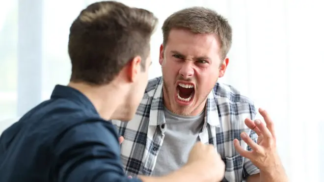 Hermanos peleándose