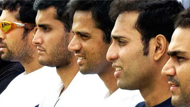 सचिन, गांगुली, द्रविड़, लक्ष्मण और सहवाग