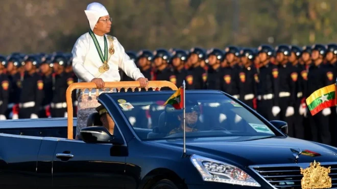 مین آنگ هلینگ در سال ۲۰۲۱ علیه دولت منتخب کودتا کرد و رهبر میانمار شد