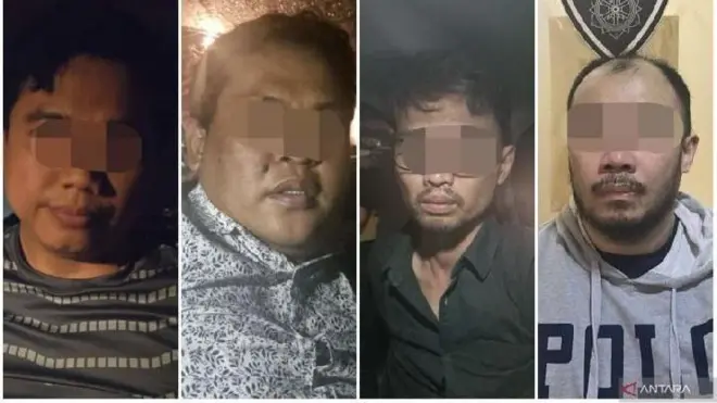 Empat pelaku penculikan dan pembunuhan Kepala Kantor Cabang Pembantu BRI Cempaka Putih berinisial MIP, 37 tahun, ditangkap oleh Subdit Jatanras Ditreskrimum Polda Metro Jaya, Ahad, 24 Agustus 2025. 