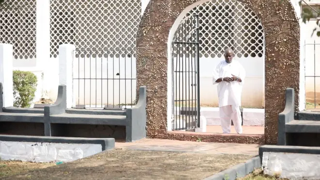 Aworan ibi ti Odo Yeyemolu wa ni agbala Ọọni Ile Ifẹ.