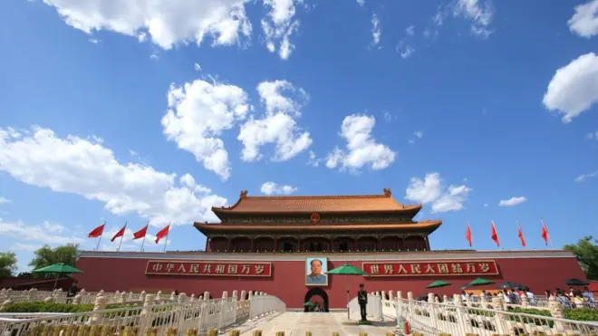 Trời xanh trở lại Bắc Kinh trong một ngày giữa năm 2017