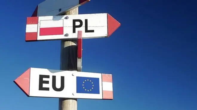 Указатели "Польша", "ЕС"