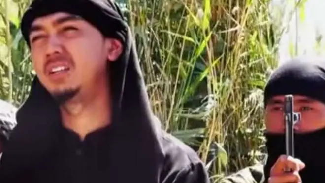 Bahrumsyah tampil di salah satu video propaganda ISIS.