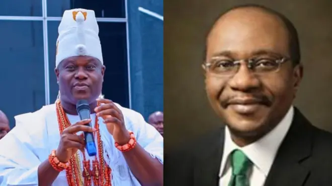 Aworan Ooni Ogunwusi ati Emefriele