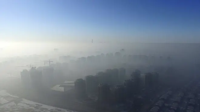 смог, китай